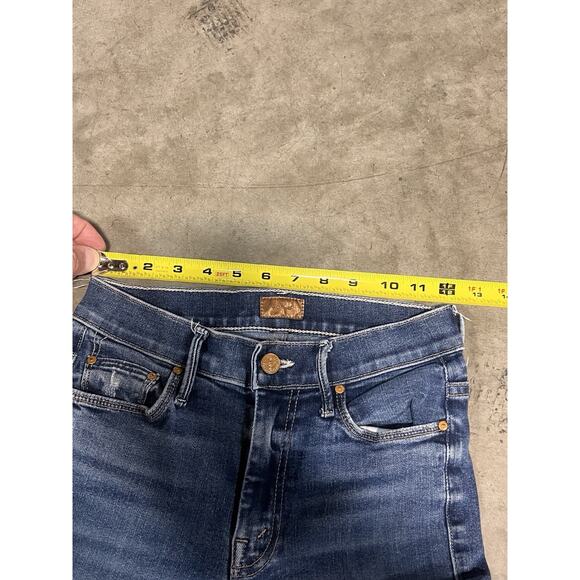 Mother Jeans Womens 24 Flare Bell Bottom Weekender Fray Teaming Up Made In USA - Picture 12 of 15